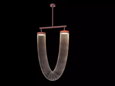 semi precious stone pendant  3D model