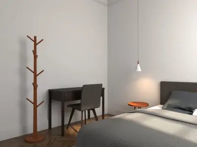 Scandinavian Bedroom 3D model