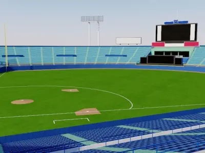Meiji Jingu Stadium - Tokyo Japan 3D model