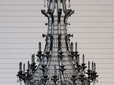 Palace Hotel chandelier 3D model