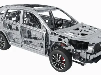  Hybrid Electric SUV frame Chassis X-Ray 