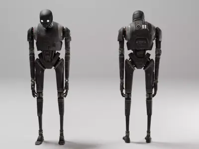 K-2SO Star Wars Droid 3D model Low-poly 3D model