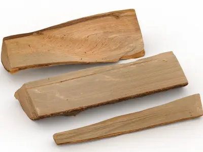Firewood Logs - Stylized Low Poly Wood Stack for Camp Low-poly 3D model