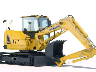 Excavator KOMATSU PC118MR-8 3D model