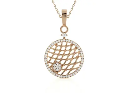 Wire Mesh Light wt Pendant Earrings Set 3dm stl obj mtl gltf glb 3D print model