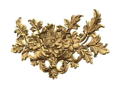 Classic carved decor ornament 478 3D print model buy