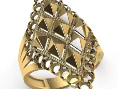 Modern rings 3D Print Models 29-36 3D print model