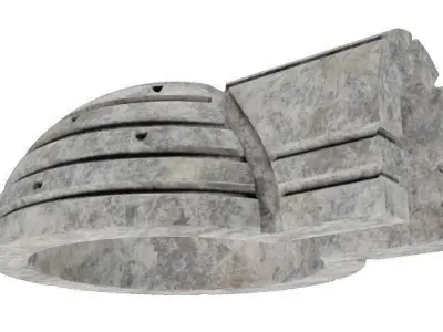 Classic Stone Igloo Low-poly 3D model