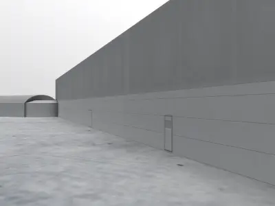 EGCC Concorde Visitors Center Low-poly 3D model