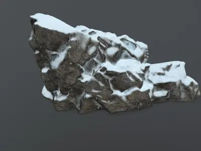 Skull Cave Low-poly 3D model 11