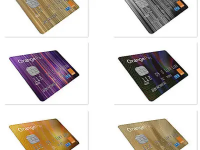 Credit card 3D model