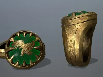 Power Ring Low-poly 3D model