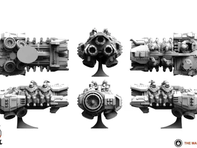 Tempest Legion - Akheron Skimmer 3D print model