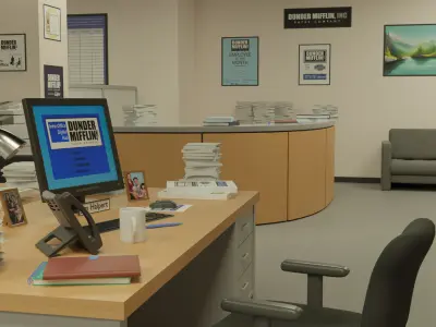 The Office Low-poly 3D model