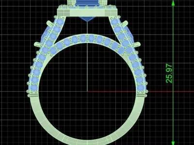 Jewelry ring 203 3D print model