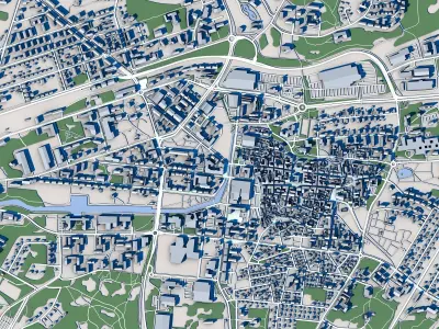 Rauma Town Finland 3D model