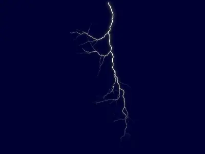 Realistic 3D Lightning CA-05 Low-poly 3D model