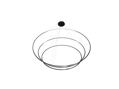Realistic Chandelier 3D Model Free Asset Free low-poly 3D model