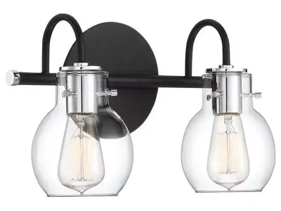 Halleck 2 - Light Dimmable Earth Black Vanity Light Free 3D model