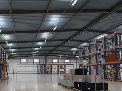  Warehouse Interior and Exterior PBR StemCell 