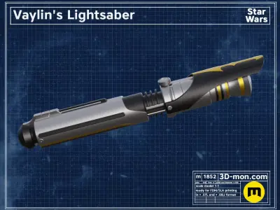 Vaylin lightsaber 3D print model