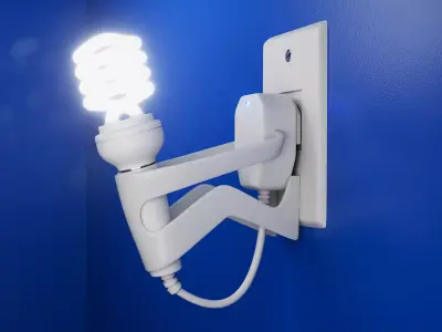 Bombillo Ecologico Eco friendly ligth bulb 3D model