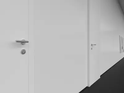 Empty Museum Interior 3D model