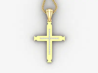Cross Light Gold 4CP007 3DM STL 3D print model purchase