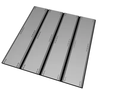 Three SciFi panel Modules    Batch two 3D model