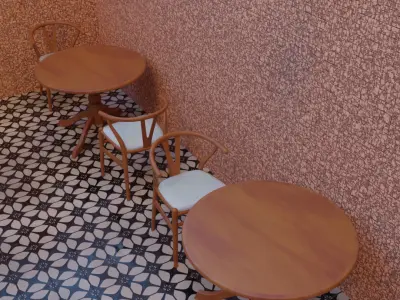 Small cafe  Le Pole 3D model