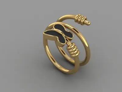 butterflyring 3D print model