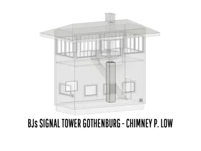 BUILD-0035 Bergslagens Railroads Signal tower Gothenburg 3D print model