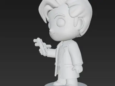The Time Lord in Chibi Form 3D print model