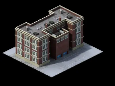 Heterogeneous - Building 03 3D model