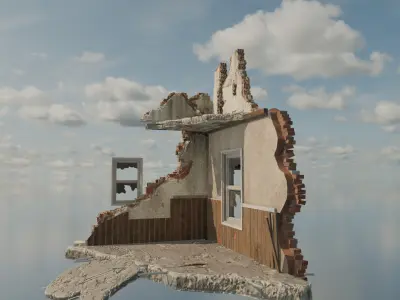 Destruction Pack Low-poly 3D model