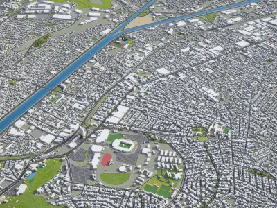  Tijuana Low-poly 3D model