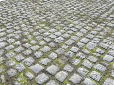 Cobblestone Road 5 Texture PBR Texture