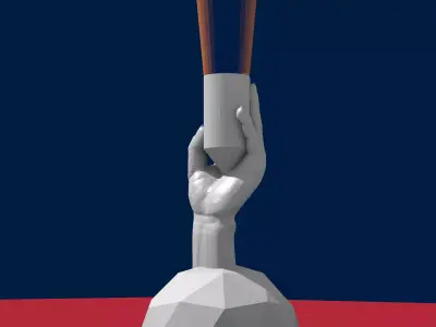 sculpture lamp holder 3D print model