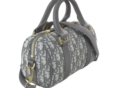 Dior Groove mini Bag Gray Low-poly 3D model