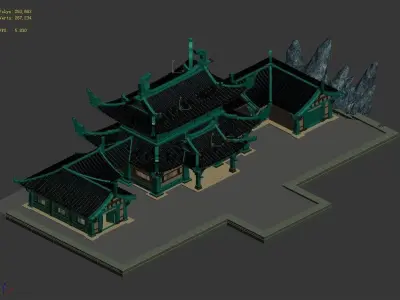 Game Underground Palace - Si San Gong 01 3D model