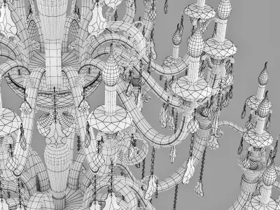 788542 Lusso Osgona Chandelier 3D model