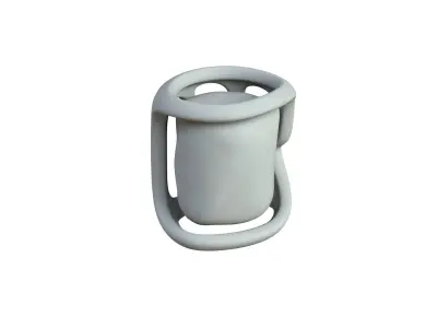 SciFi Shape Object Low Poly Low-poly 3D model 19