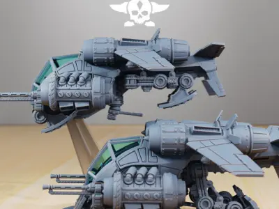 Scavenger Gunship 3D print model