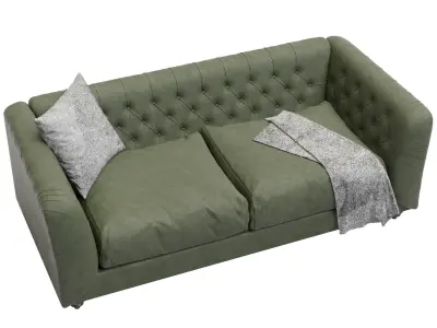 Hugo Chesterfield Sofa 3D model