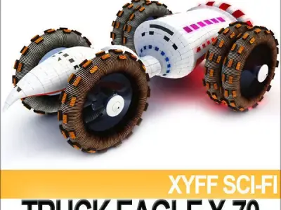 Xyff Sci Fi Truck Terran Eagle X 70 3D model