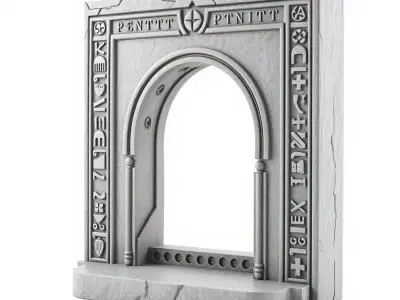 Medieval Archway Model Pack Low-poly 3D model