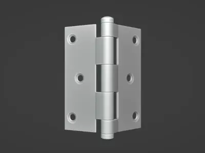 Door Hinges Low-poly 3D model