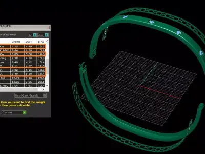 The Zenith Bangle Bracelet jewelry 3D model - for Her 3D print model