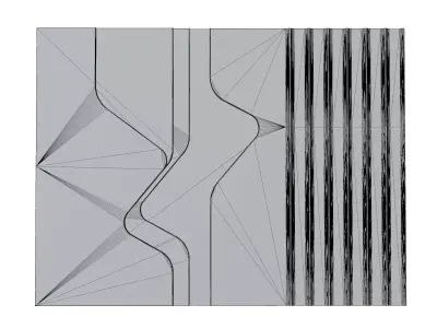 Wall Panel Low-poly 3D model