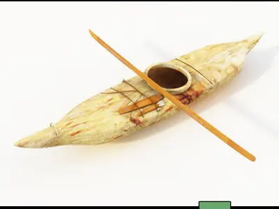 Eskimo Kayaks and Igloo Tools Package 3D model